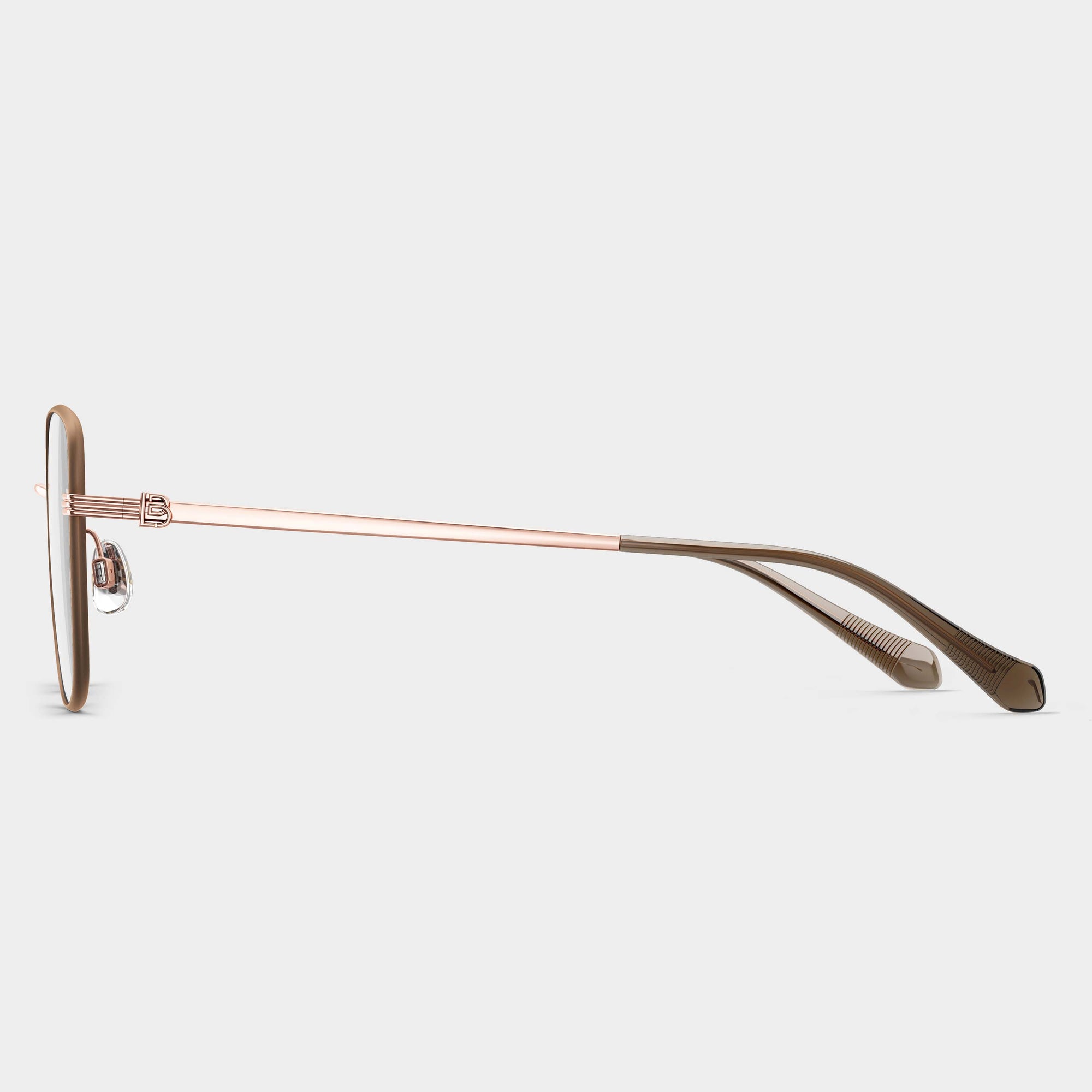 Rose Gold|Khaki Brown Front Rim