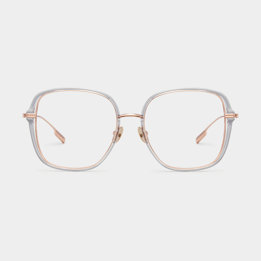 Rose gold/Transparent Grey