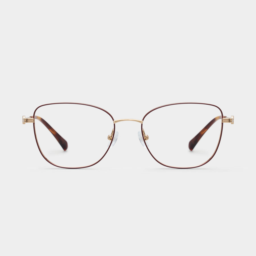 Gold/Matte Wine red rim